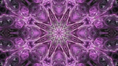 Soyut boya fırça mürekkep patlayabilir formanın düzgün kavramı simetrik desen süs dekoratif Kaleidoscope hareketi geometrik daire ve yıldız şekli