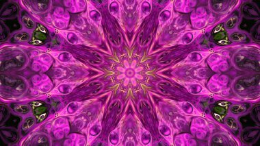 Soyut boya fırça mürekkep patlayabilir formanın düzgün kavramı simetrik desen süs dekoratif Kaleidoscope hareketi geometrik daire ve yıldız şekli