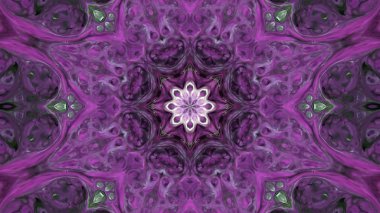 Soyut boya fırça mürekkep patlayabilir formanın düzgün kavramı simetrik desen süs dekoratif Kaleidoscope hareketi geometrik daire ve yıldız şekli