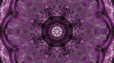 Soyut boya fırça mürekkep patlayabilir formanın düzgün kavramı simetrik desen süs dekoratif Kaleidoscope hareketi geometrik daire ve yıldız şekli