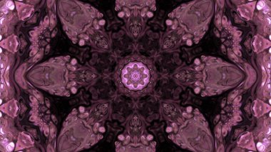 Soyut boya fırça mürekkep patlayabilir formanın düzgün kavramı simetrik desen süs dekoratif Kaleidoscope hareketi geometrik daire ve yıldız şekli