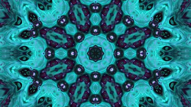 Soyut boya fırça mürekkep patlayabilir formanın düzgün kavramı simetrik desen süs dekoratif Kaleidoscope hareketi geometrik daire ve yıldız şekli