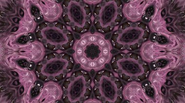 Soyut boya fırça mürekkep patlayabilir formanın düzgün kavramı simetrik desen süs dekoratif Kaleidoscope hareketi geometrik daire ve yıldız şekli