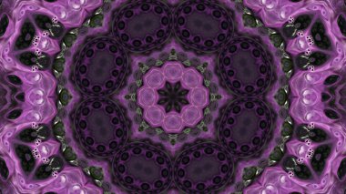 Soyut boya fırça mürekkep patlayabilir formanın düzgün kavramı simetrik desen süs dekoratif Kaleidoscope hareketi geometrik daire ve yıldız şekli