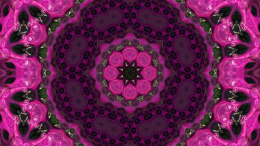 Soyut boya fırça mürekkep patlayabilir formanın düzgün kavramı simetrik desen süs dekoratif Kaleidoscope hareketi geometrik daire ve yıldız şekli