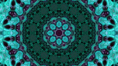 Soyut boya fırça mürekkep patlayabilir formanın düzgün kavramı simetrik desen süs dekoratif Kaleidoscope hareketi geometrik daire ve yıldız şekli