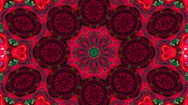 Soyut boya fırça mürekkep patlayabilir formanın düzgün kavramı simetrik desen süs dekoratif Kaleidoscope hareketi geometrik daire ve yıldız şekli