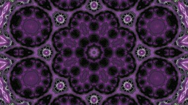 Soyut boya fırça mürekkep patlayabilir formanın düzgün kavramı simetrik desen süs dekoratif Kaleidoscope hareketi geometrik daire ve yıldız şekli