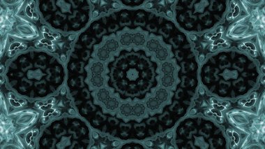 Soyut boya fırça mürekkep patlayabilir formanın düzgün kavramı simetrik desen süs dekoratif Kaleidoscope hareketi geometrik daire ve yıldız şekli