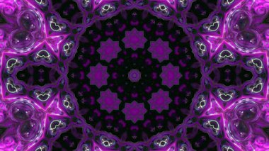 Soyut boya fırça mürekkep patlayabilir formanın düzgün kavramı simetrik desen süs dekoratif Kaleidoscope hareketi geometrik daire ve yıldız şekli