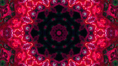 Soyut boya fırça mürekkep patlayabilir formanın düzgün kavramı simetrik desen süs dekoratif Kaleidoscope hareketi geometrik daire ve yıldız şekli