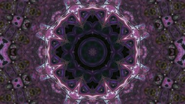 Soyut boya fırça mürekkep patlayabilir formanın düzgün kavramı simetrik desen süs dekoratif Kaleidoscope hareketi geometrik daire ve yıldız şekli