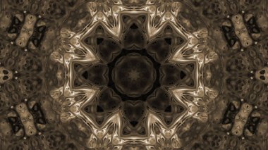 Soyut boya fırça mürekkep patlayabilir formanın düzgün kavramı simetrik desen süs dekoratif Kaleidoscope hareketi geometrik daire ve yıldız şekli