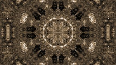 Soyut boya fırça mürekkep patlayabilir formanın düzgün kavramı simetrik desen süs dekoratif Kaleidoscope hareketi geometrik daire ve yıldız şekli