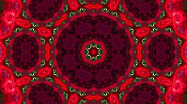 Soyut boya fırça mürekkep patlayabilir formanın düzgün kavramı simetrik desen süs dekoratif Kaleidoscope hareketi geometrik daire ve yıldız şekli