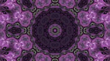 Soyut boya fırça mürekkep patlayabilir formanın düzgün kavramı simetrik desen süs dekoratif Kaleidoscope hareketi geometrik daire ve yıldız şekli