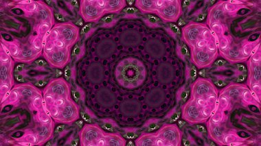 Soyut boya fırça mürekkep patlayabilir formanın düzgün kavramı simetrik desen süs dekoratif Kaleidoscope hareketi geometrik daire ve yıldız şekli