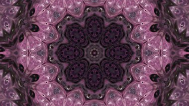 Soyut boya fırça mürekkep patlayabilir formanın düzgün kavramı simetrik desen süs dekoratif Kaleidoscope hareketi geometrik daire ve yıldız şekli