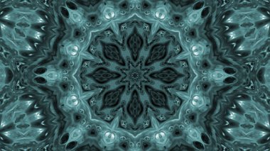 Soyut boya fırça mürekkep patlayabilir formanın düzgün kavramı simetrik desen süs dekoratif Kaleidoscope hareketi geometrik daire ve yıldız şekli