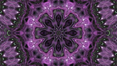 Soyut boya fırça mürekkep patlayabilir formanın düzgün kavramı simetrik desen süs dekoratif Kaleidoscope hareketi geometrik daire ve yıldız şekli