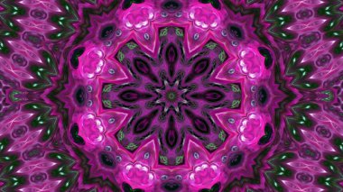 Soyut boya fırça mürekkep patlayabilir formanın düzgün kavramı simetrik desen süs dekoratif Kaleidoscope hareketi geometrik daire ve yıldız şekli