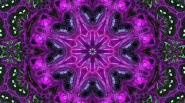 Soyut boya fırça mürekkep patlayabilir formanın düzgün kavramı simetrik desen süs dekoratif Kaleidoscope hareketi geometrik daire ve yıldız şekli