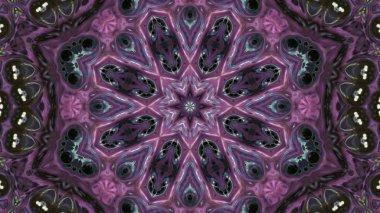 Soyut boya fırça mürekkep patlayabilir formanın düzgün kavramı simetrik desen süs dekoratif Kaleidoscope hareketi geometrik daire ve yıldız şekli