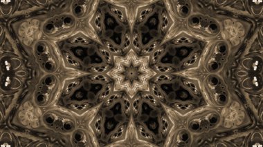 Soyut boya fırça mürekkep patlayabilir formanın düzgün kavramı simetrik desen süs dekoratif Kaleidoscope hareketi geometrik daire ve yıldız şekli