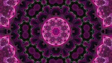 Soyut boya fırça mürekkep patlayabilir formanın düzgün kavramı simetrik desen süs dekoratif Kaleidoscope hareketi geometrik daire ve yıldız şekli