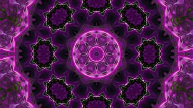 Soyut boya fırça mürekkep patlayabilir formanın düzgün kavramı simetrik desen süs dekoratif Kaleidoscope hareketi geometrik daire ve yıldız şekli