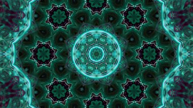 Soyut boya fırça mürekkep patlayabilir formanın düzgün kavramı simetrik desen süs dekoratif Kaleidoscope hareketi geometrik daire ve yıldız şekli