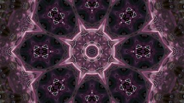 Soyut boya fırça mürekkep patlayabilir formanın düzgün kavramı simetrik desen süs dekoratif Kaleidoscope hareketi geometrik daire ve yıldız şekli