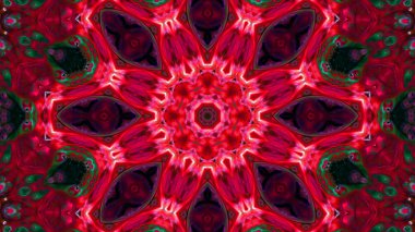 Soyut boya fırça mürekkep patlayabilir formanın düzgün kavramı simetrik desen süs dekoratif Kaleidoscope hareketi geometrik daire ve yıldız şekli