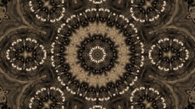 Soyut boya fırça mürekkep patlayabilir formanın düzgün kavramı simetrik desen süs dekoratif Kaleidoscope hareketi geometrik daire ve yıldız şekli