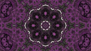 Soyut boya fırça mürekkep patlayabilir formanın düzgün kavramı simetrik desen süs dekoratif Kaleidoscope hareketi geometrik daire ve yıldız şekli