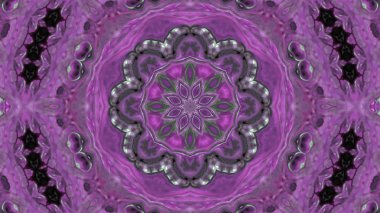 Soyut boya fırça mürekkep patlayabilir formanın düzgün kavramı simetrik desen süs dekoratif Kaleidoscope hareketi geometrik daire ve yıldız şekli