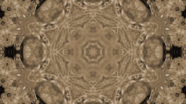 Soyut boya fırça mürekkep patlayabilir formanın düzgün kavramı simetrik desen süs dekoratif Kaleidoscope hareketi geometrik daire ve yıldız şekli