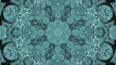 Soyut boya fırça mürekkep patlayabilir formanın düzgün kavramı simetrik desen süs dekoratif Kaleidoscope hareketi geometrik daire ve yıldız şekli