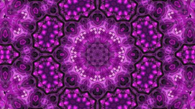 Soyut boya fırça mürekkep patlayabilir formanın düzgün kavramı simetrik desen süs dekoratif Kaleidoscope hareketi geometrik daire ve yıldız şekli