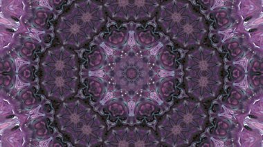 Soyut boya fırça mürekkep patlayabilir formanın düzgün kavramı simetrik desen süs dekoratif Kaleidoscope hareketi geometrik daire ve yıldız şekli