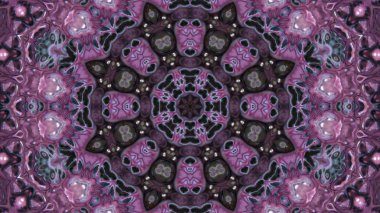 Soyut boya fırça mürekkep patlayabilir formanın düzgün kavramı simetrik desen süs dekoratif Kaleidoscope hareketi geometrik daire ve yıldız şekli