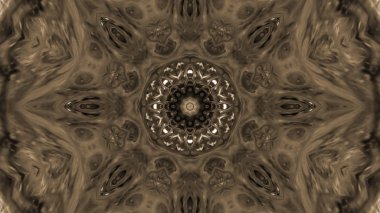 Soyut boya fırça mürekkep patlayabilir formanın düzgün kavramı simetrik desen süs dekoratif Kaleidoscope hareketi geometrik daire ve yıldız şekli