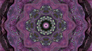 Soyut boya fırça mürekkep patlayabilir formanın düzgün kavramı simetrik desen süs dekoratif Kaleidoscope hareketi geometrik daire ve yıldız şekli