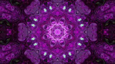 Soyut boya fırça mürekkep patlayabilir formanın düzgün kavramı simetrik desen süs dekoratif Kaleidoscope hareketi geometrik daire ve yıldız şekli