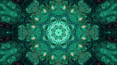 Soyut boya fırça mürekkep patlayabilir formanın düzgün kavramı simetrik desen süs dekoratif Kaleidoscope hareketi geometrik daire ve yıldız şekli