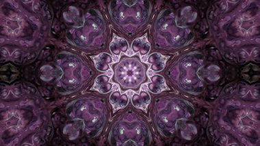 Soyut boya fırça mürekkep patlayabilir formanın düzgün kavramı simetrik desen süs dekoratif Kaleidoscope hareketi geometrik daire ve yıldız şekli