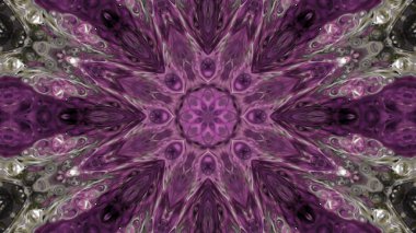 Soyut boya fırça mürekkep patlayabilir formanın düzgün kavramı simetrik desen süs dekoratif Kaleidoscope hareketi geometrik daire ve yıldız şekli