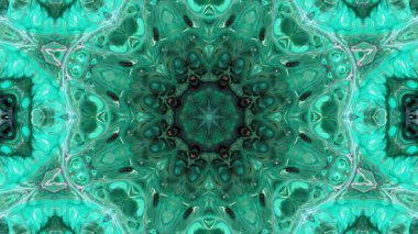 Soyut boya fırça mürekkep patlayabilir formanın düzgün kavramı simetrik desen süs dekoratif Kaleidoscope hareketi geometrik daire ve yıldız şekli