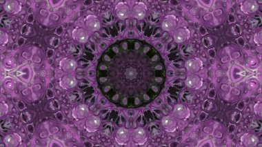 Soyut boya fırça mürekkep patlayabilir formanın düzgün kavramı simetrik desen süs dekoratif Kaleidoscope hareketi geometrik daire ve yıldız şekli