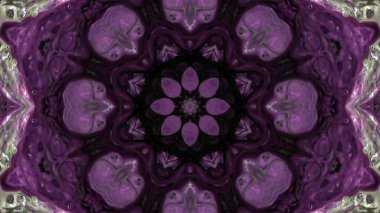 Soyut boya fırça mürekkep patlayabilir formanın düzgün kavramı simetrik desen süs dekoratif Kaleidoscope hareketi geometrik daire ve yıldız şekli